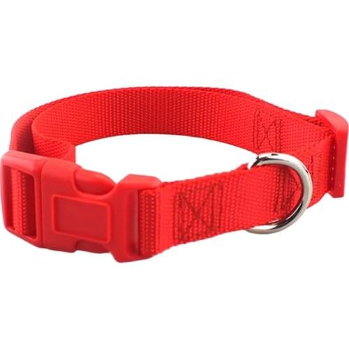 Legendog Cat Collar Solid Color Nylon Collar Adjustable Polyester Universal Puppy Collar Kitten Collar Pet Necklace Accessories