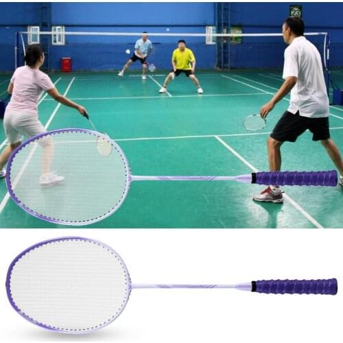 Badminton Racquet Set Smooth Grip Carbon Fiber T-shaped Joint Shuttlecocks Racket Kit for Adult бадминтон raqueta padel ракетка