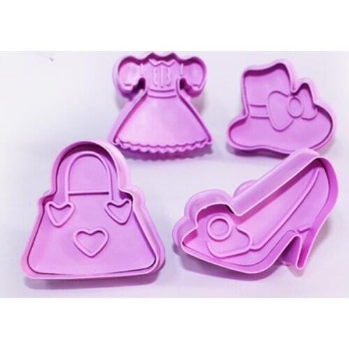 Clothing Series (hat dress clothes shoes) Fruit Cutters sset DIY Cookie Cake Biscuit Sugar Cake Mold Cake Decoration