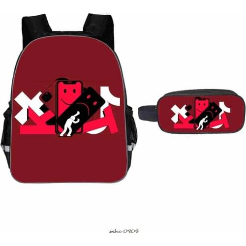 Printed School Backpacks Tik Tok Kids School Bags + Pencil caseTravel Softback Women Mochila School Girls Boys Shoulder Bags