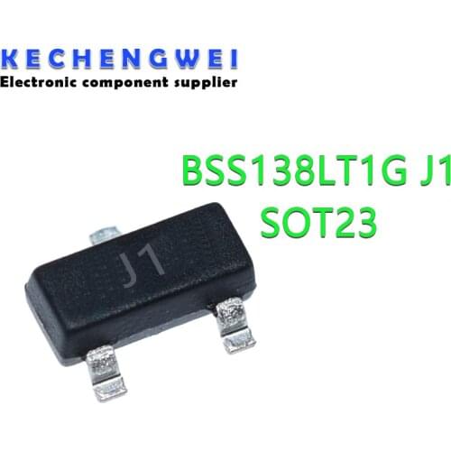 100PCS BSS138LT1G SOT23 BSS138 SOT SOT-23 MOSFET SMD J1 MOS field effect transistor new and original IC