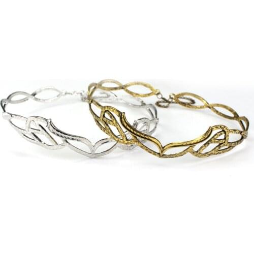 Vintage ELROND CROWN The Elf Elven Wreath Gold Sliver Tolkien Costume Accessory LOTR Women Hair Accessories Christmas Gift