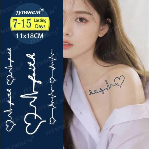Juice Ink Waterproof Temporary Tattoo Sticker Lasting Tattoos Sexy Flower Tattoo Heart tattoos for women Flash Fake Tattoos Men