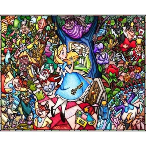 YNX new 5D diamond painting round diamond figure cross stitch square diamond DIY girl abstract color diamond painting