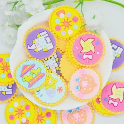 Resin Flat Back Amusement Park Badge Cabochons,Scrapbook Card Making Embellishments,Party Decorations,Children Brooch Gifts