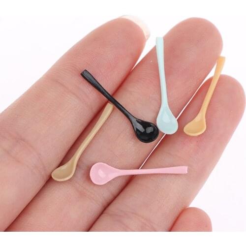 1Pc 1/12 Dollhouse Miniature Accessories Mini Desserts spoon Model Simulation Toys for Doll House Decoration