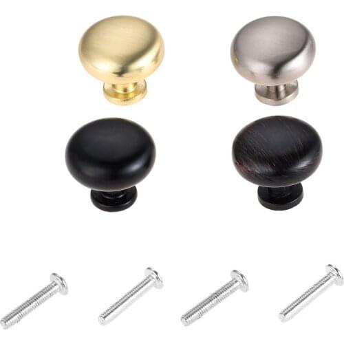 1pc Round knob Single Hole Zinc Alloy Kitchen Cabinet Drawer Wardrobe Door Handles Furniture Accessories