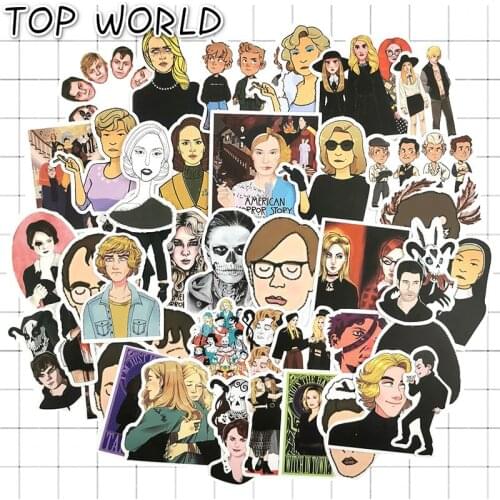 10/50pcs/pack Famous American Drama American Horror Story Stickers For Phone Laptop Luggage Guitar Skateboard Bike Stickers