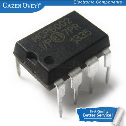 10pcs/lot MCP6002-I/P MCP6002 DIP-8 new original quality assurance In Stock