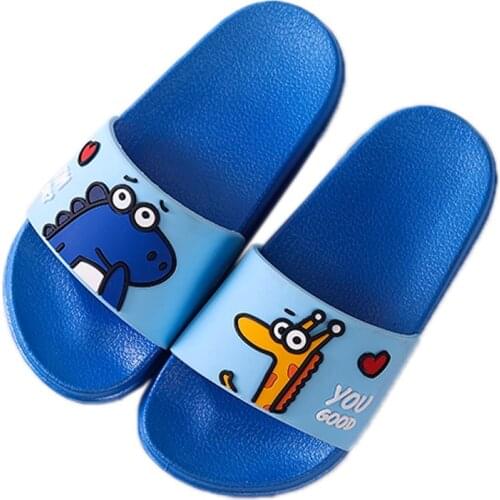 2020 Summer New Boys Girls Indoor Anti-slippery Slippers Childrens Cartoon Beach Shoes Fashion Cute Childrens Home Shoes