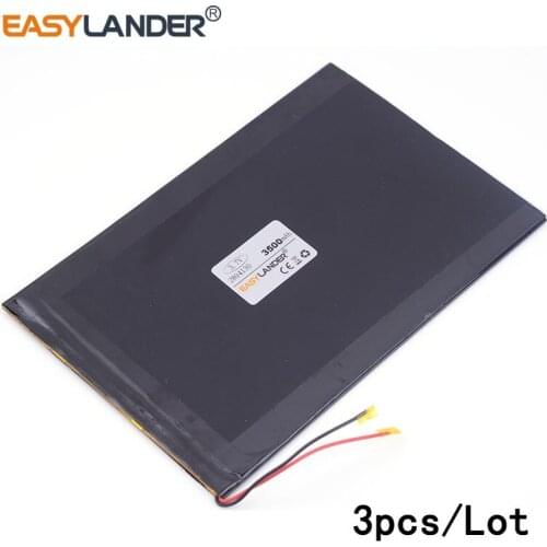 3pcs /Lot 3500mAH 2894130 3.7V lithium Li ion polymer rechargeable battery for tablet pc e-book gps mp4 mp5 mp3 GPS E-book