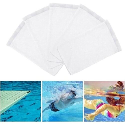 5/10/20/30pcs/Set Filter Storage Pool Skimmer Socks Nylon Swimming Pool Filter Socks For Baskets Skimmers White Pool Supplies