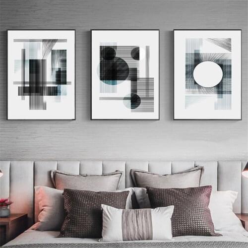 Abstract Minimalist Black Graffiti Poster Nordic Canvas Painting Wall Art Pictures for Home living Room Home Cuadros Decoration