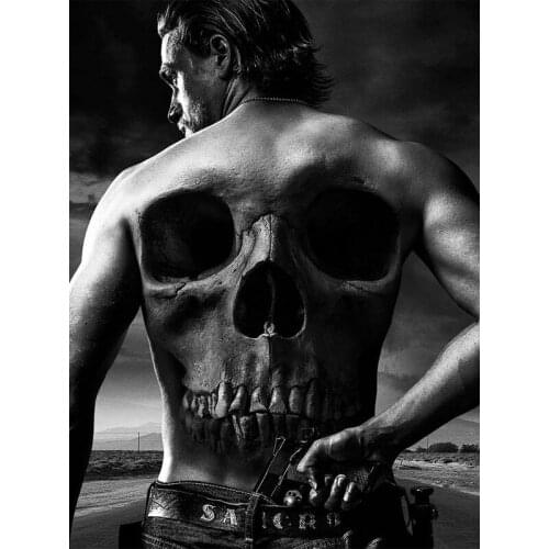 Sons Of Anarchy Wall Art Home Decor Diamond Painting Mosaic DIY Full Drill Square/Round Rhinestone Cross Stitch Kits Embroidery