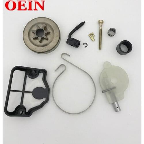 Clutch Drum Oil Pump Chain Tensioner Brake Band Kit for HUSQVARNA 142 141 137 136 36 41 Chainsaw Gas Chain Saws Parts