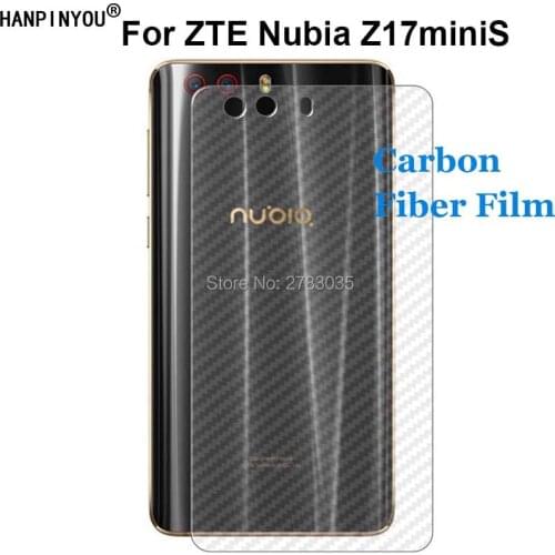 For ZTE Nubia Z17minis Z17 miniS 3D Anti-fingerprint Transparent Carbon Fiber Back Film Screen Protector (Not Tempered Glass)