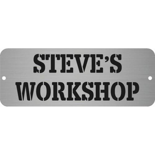 Customized Personalised Workshop Composite Aluminum Plastic Panel Sign Plaque