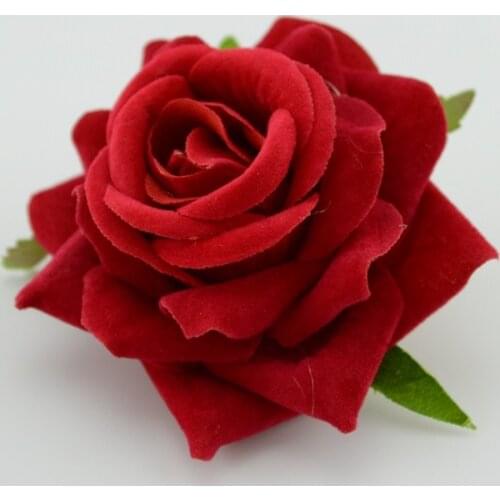 5/10PCS Artificial Flowers 6CM Silk Roses Bridal Wrist Material Home Decor For Wedding Car Decorative Scrapbooking Craft Flores