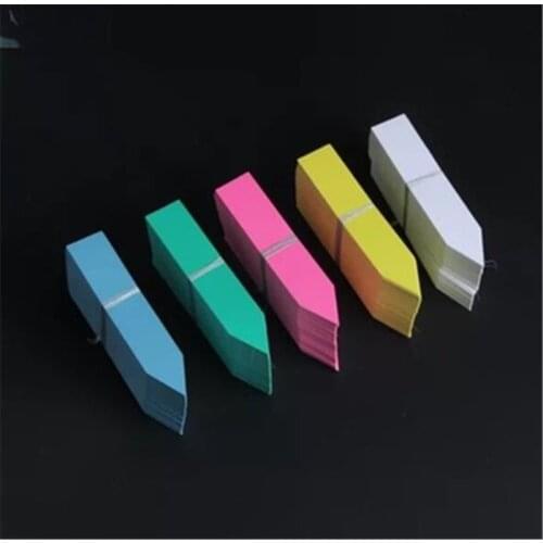 100*20 mm/ Plastic Many colors Stake -type kindergarten plants Labels flower pot thick tag marker for plants garden 30 pcs