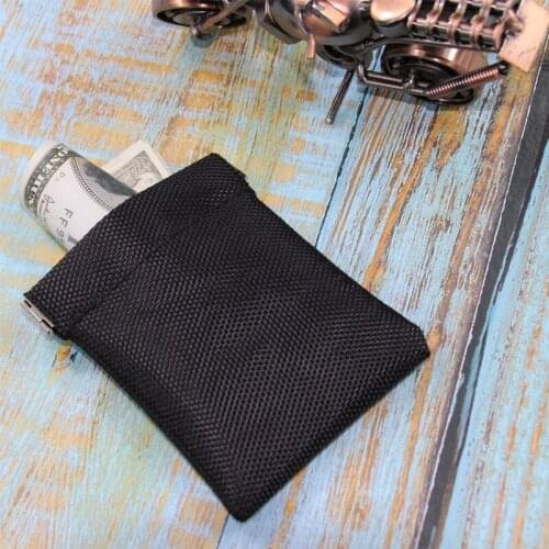 Premium Quality Nylon Coin Purse Earbuds Earphone Holder Pouch for Women Men Small Wallet Change Pouch Organizer New