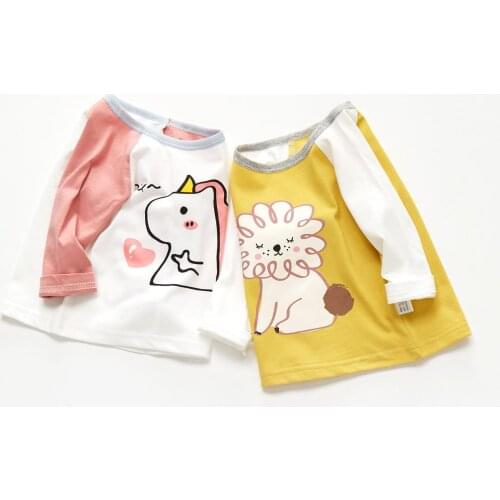 Baby Girl Clothes Autumn Long Sleeve T-shirts Pure Cotton Infant Tops Leisure Pullover Boys Sweatshirts Children Clothing
