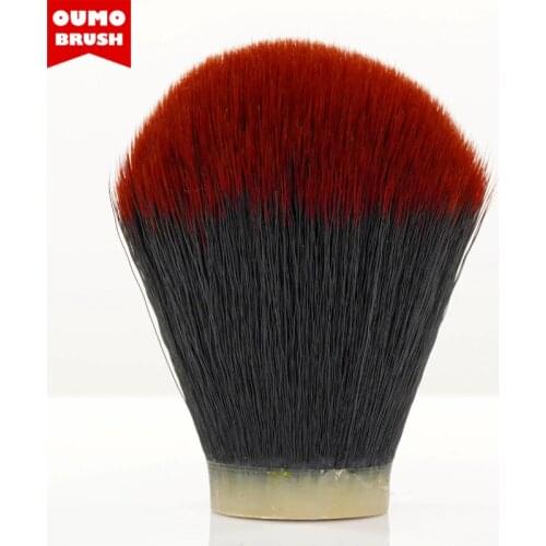 OUMO BRUSH-Tuexdo red tip synthetic hair knots shaving brush knots