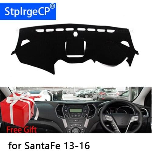 Car Dashboard Cover Mat for Hyundai Santa Fe IX45 Maxcruz 2013-18 Right Hand Drive Dashmat Pad Dash Covers Dashboard Accessories