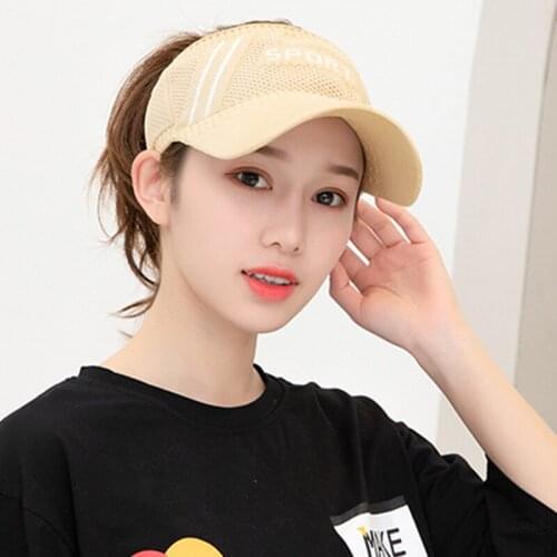Empty top hat sun hat female sunscreen summer outdoor sports baseball capless tennis hat sun hat wholesale baseball cap women