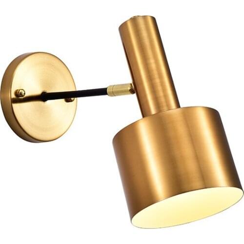 Modern Copper Wall Lamps Luxury Brass Wall Lights For Restaurant Hotel Bedside Bedroom Home Decoration Wall Sconces WA222