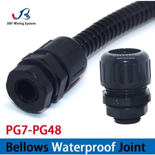 10Pcs Waterproof Bellows Joint M12 Quick Hose Connector Snake Skin Pipe Joint Corrugated Conduit Connector AD10/15.8/21.2/25/13