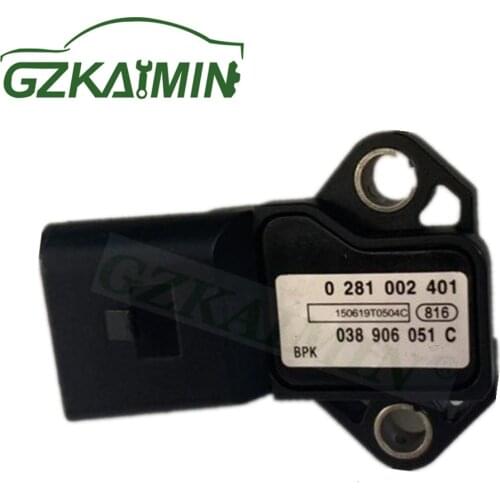 High Quality New Intake Air Pressure Map Sensor OEM 038906051C 3 Bar 0281002401 For Au di For V W Seat Sk oda 038 906 051 C