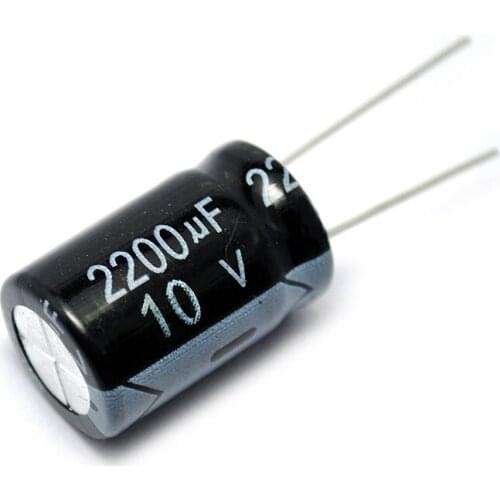10/PCS Electrolytic Capacitor 10V/2200uF 10*17 10V 2200UF