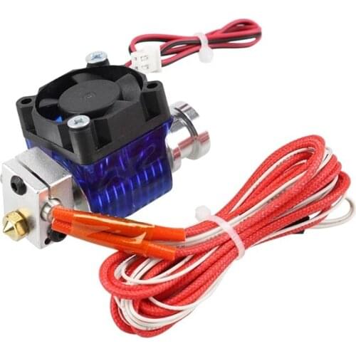 3D Printer Remotely J-Head with Single Cooling Fan for 1.75mm 3D V6 Bowden Filament Wade Extruder/0.4mm Nozzle 24V