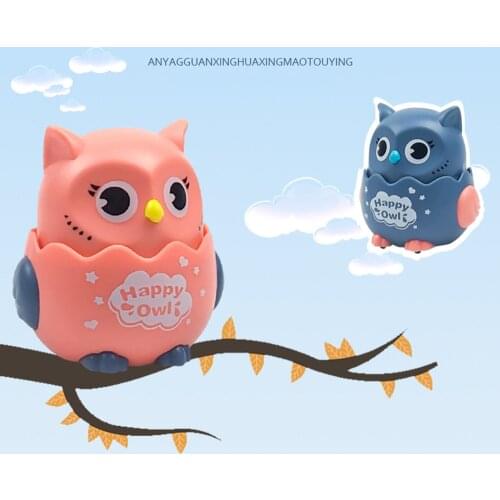 Anime Toy Push Slide Happy Owl Kindergarten Gift Pull Back Inertia Toys for Children