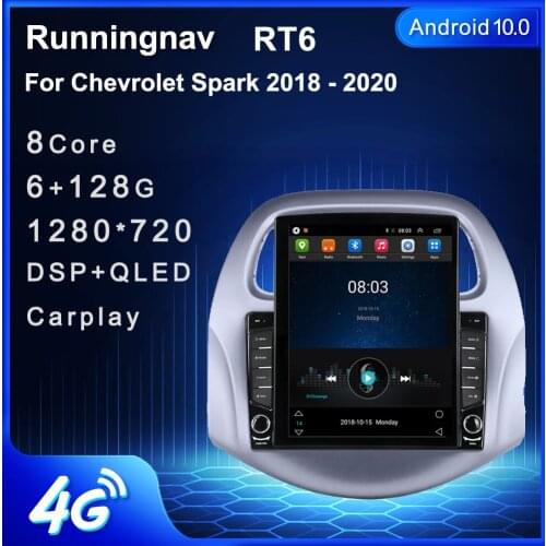 9.7" Android 10.1 For Chevrolet Spark 2018 2019 2020 Tesla Type Car Radio Multimedia Video Player Navigation GPS no DVD