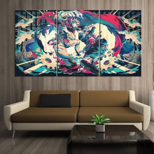 Home Decor Modular Canvas Picture 3 Piece JoJos Bizarre Adventure Animation Painting Poster Wall Home Canvas Painting Wholesale