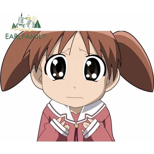 EARLFAMILY 13cm x 9.2cm For Azumanga Daioh Fashion Car Stickers Waterproof Decal DIY Motorcycle Bumper Window Decoration