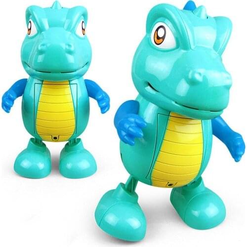 Electric Dancing Dinosaur LED Light Music Model Interactive Toy Children Gift Toddler Early Education Cognition Toys