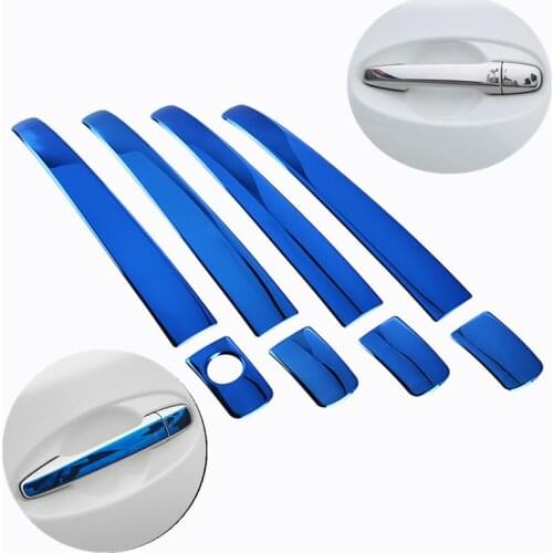 FUNDUOO For Toyota Prius 30 XW30 ZVW30 ZVW35 2010-2015 Stainless Steel Door Handle Cover Trim Molding Sticker Overlay