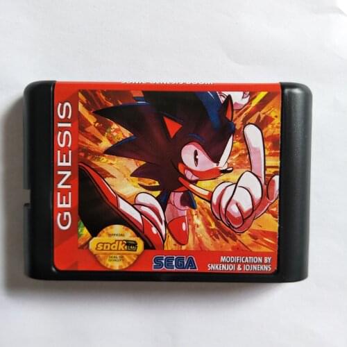 Sonic Genesis Boom For Sega Mega Mrive 16 Bit MD Games Card