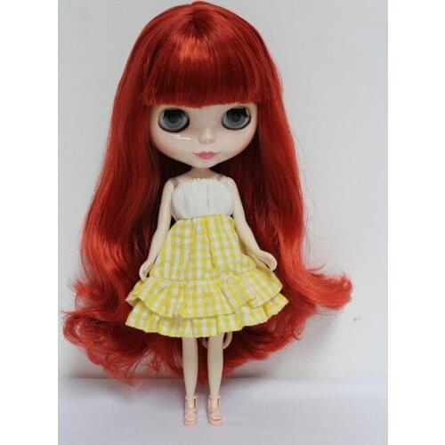 Free Shipping big discount RBL-44DIY Nude Blyth doll birthday gift for girl 4 colour big eyes dolls with beautiful Hair cute toy