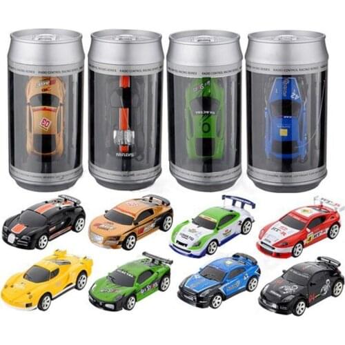 Mini Coke Can RC Radio Remote Control Micro Racing Car Birthday Gift ColorRandom