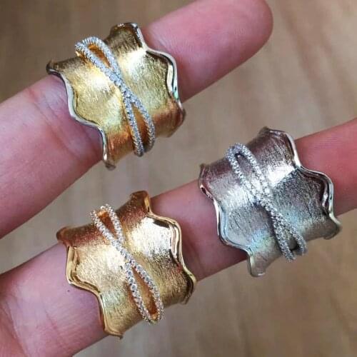 Missvikki High Quality Statement Rings with Zircon Stones For Women mother sister wife birthday anniversary gift Party Jewelry