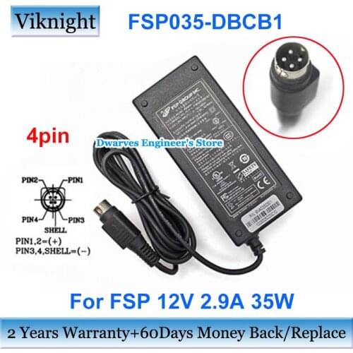 Genuine FSP035-DBCB1 Power Supply 12V 2.9A 35W For FSP 9NA0350301 Laptop Charger 4PIN