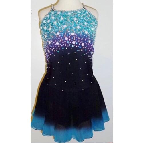 RG Rhythmic leotard Acro Aerial Ice skating Dress Baton Twirling Dance Tap Lime