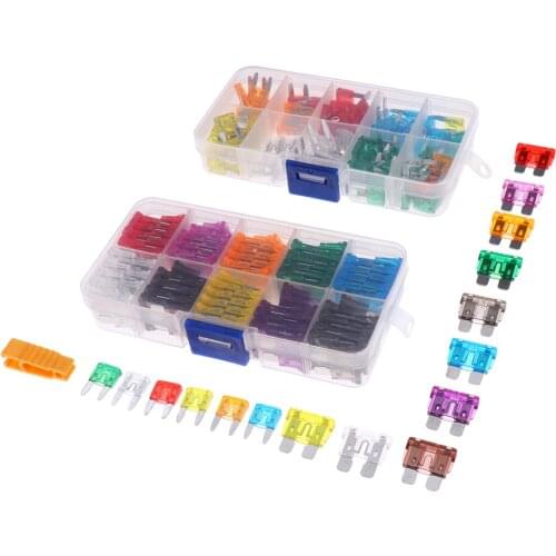 Easy Install 220 Pieces 2 in 1 Blade Fuses Inline Holder for Truck RV Boat