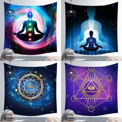 Super Hot Mandala Meditation Wall Tapestry Polyester Wall Hanging Boho Decorative Fabric Yoga Mat Bohemian Tapestry Beach Towel