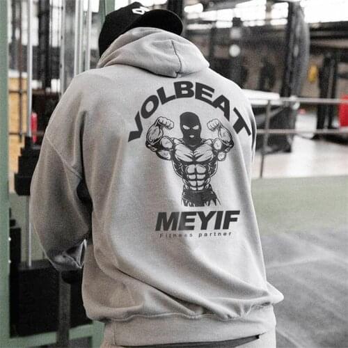 New Men O-Neck Letter Running Hoodies Gyms Fitness Bodybuilding Sports Sweatshirt Pullover Sportswear Male Workout Mens Clothing