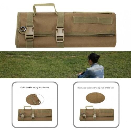 Khaki Useful Beach Shooting Mat Pad Oxford Cloth Training Shooting Mat Foldable Hiking Accessories