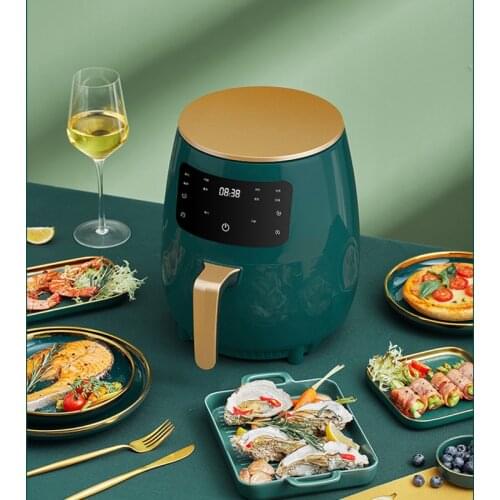 220V Smart Air Fryer without Oil Home Cooking 4.5L Large Capacity Multifunction Electric Professional-Design 3 Color Baking Pot